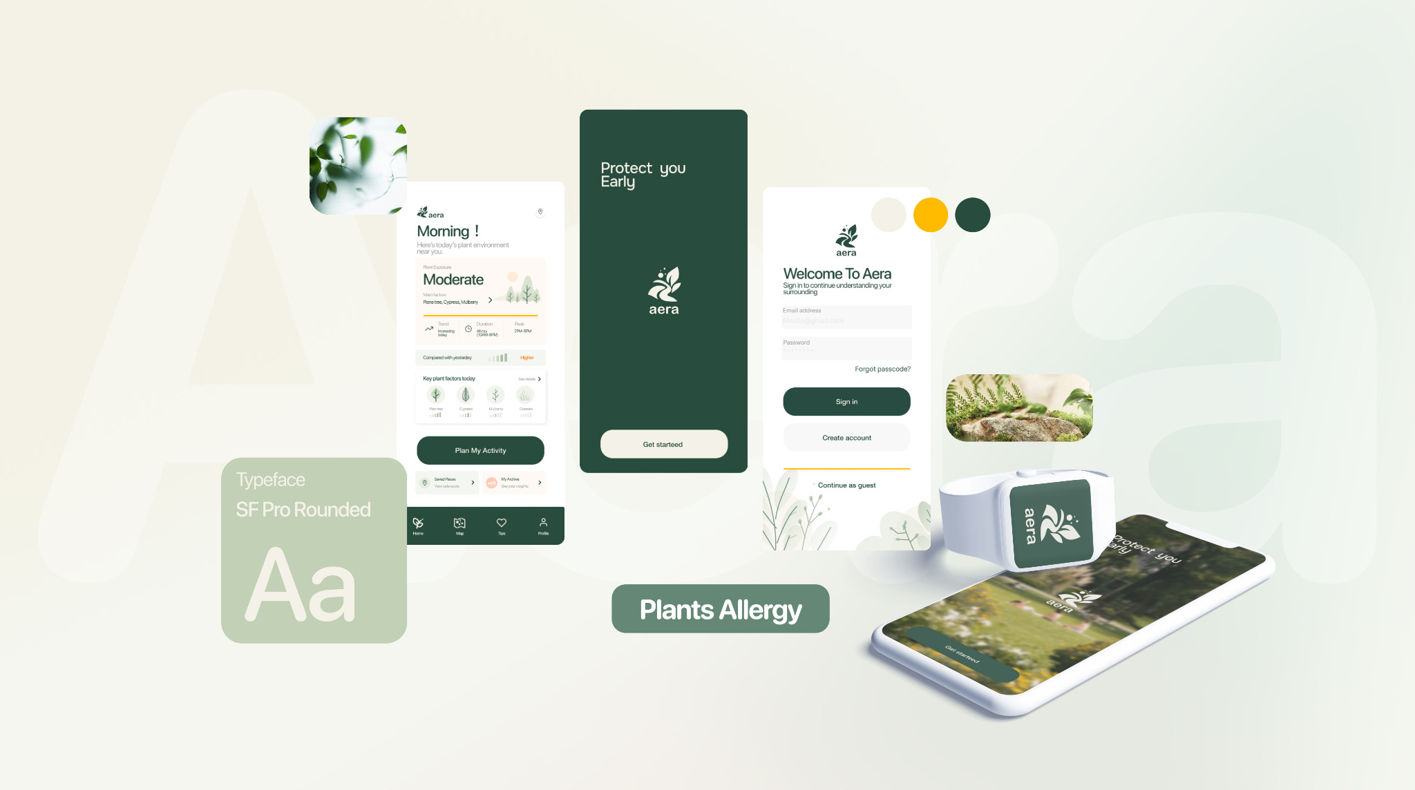 Aera Urban Plant Exposure product interface hero image